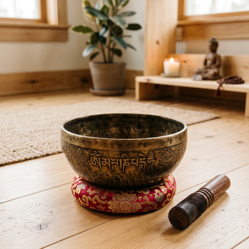 Handcrafted Tibetan Sound Healing Singing Bowl